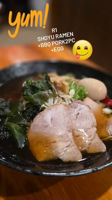 Shoyu Ramen with BBQ pork and egg